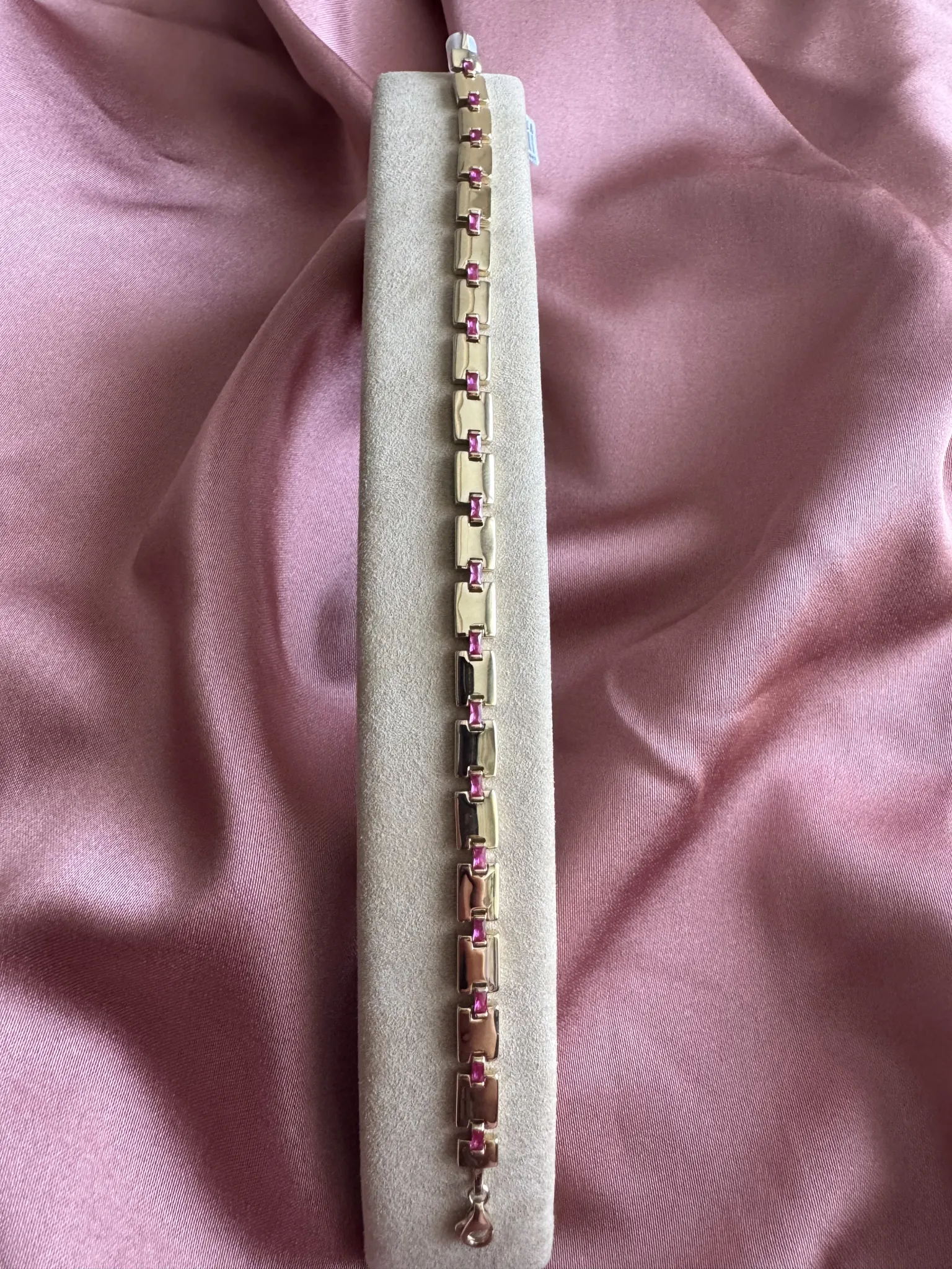 Pembe Taşlı Bileklik 
