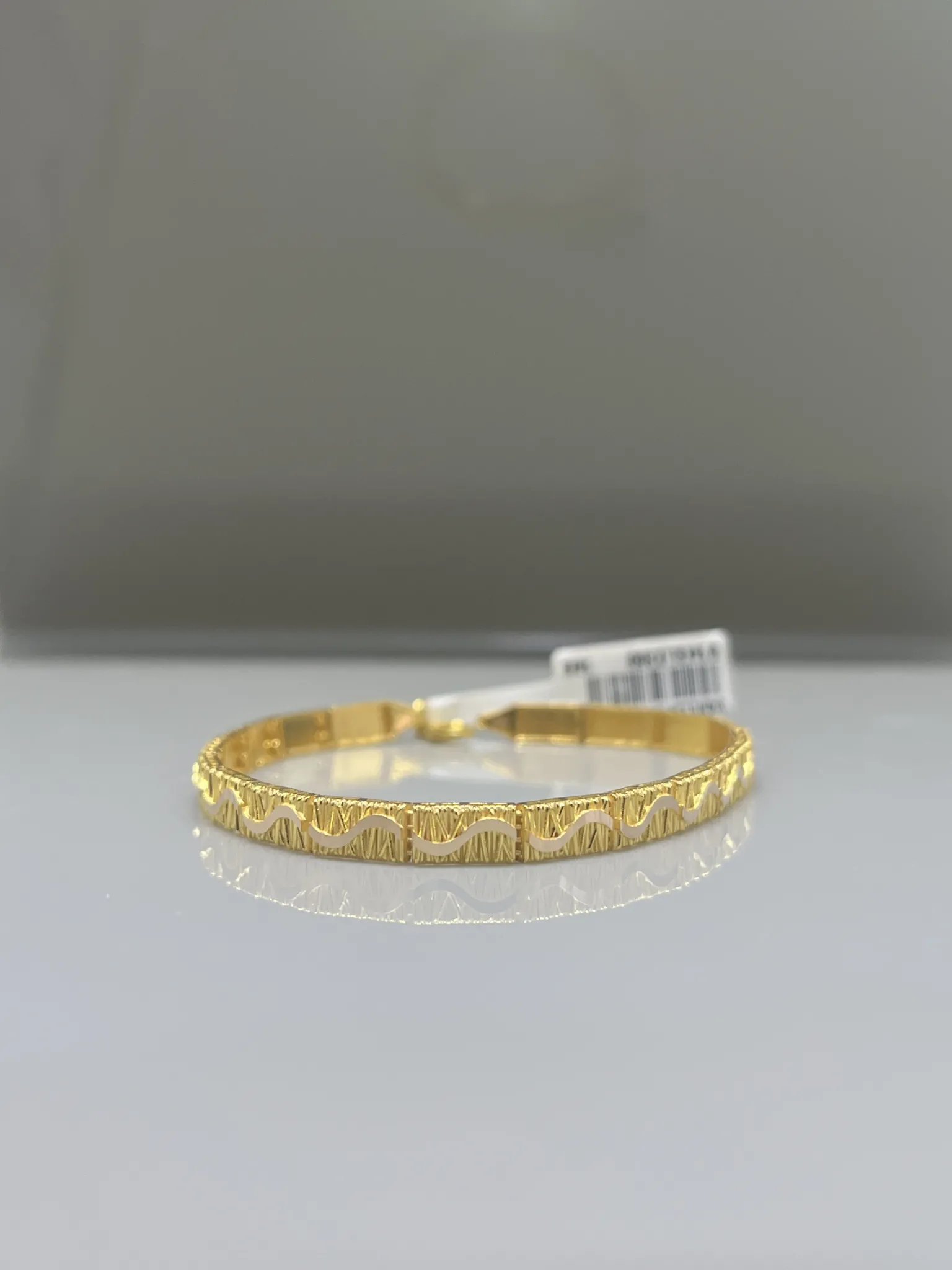 Zigzag Desenli Baklalı Bileklik 